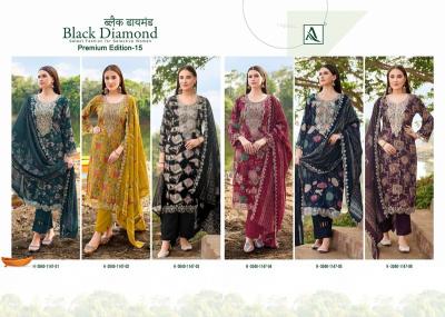 Alok suits black diamond vol-15 wholesale apparel shops dress material in pune baner
